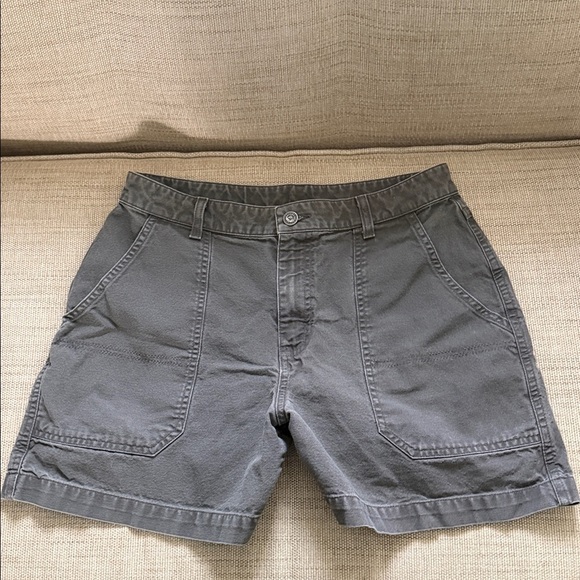 Patagonia Pants - Patagonia Women’s Utility Shorts Large Front Pockets Faded Gray Cotton Vintage